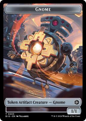 Gnome // Plot Double-Sided Token card from Outlaws of Thunder Junction: The Big Score