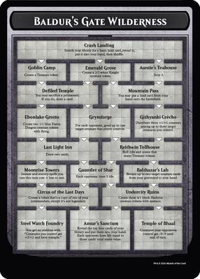 Baldur's Gate Wilderness card from Oversize Cards