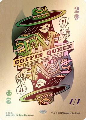 Coffin Queen (Rainbow Foil) card from Secret Lair Drop Series