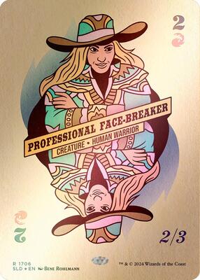 Professional Face-Breaker (Rainbow Foil) card from Secret Lair Drop Series