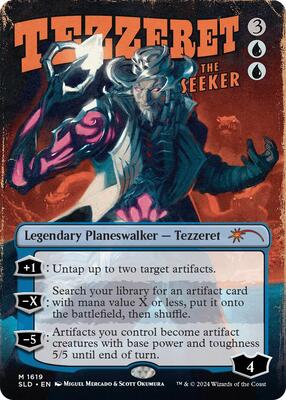 Tezzeret the Seeker (1619) card from Secret Lair Drop Series