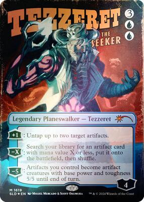 Tezzeret the Seeker (1619) (Rainbow Foil) card from Secret Lair Drop Series