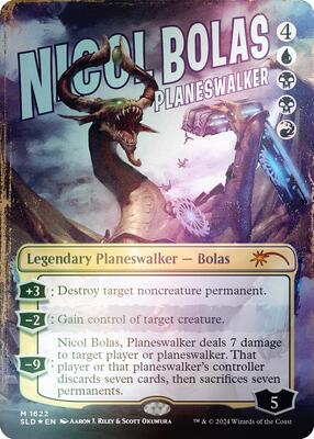 Nicol Bolas, Planeswalker (Rainbow Foil) card from Secret Lair Drop Series