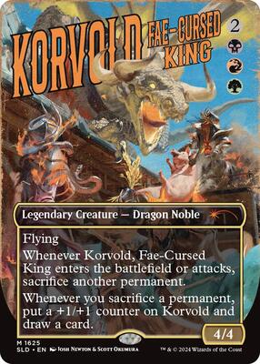 Korvold, Fae-Cursed King (1625) card from Secret Lair Drop Series