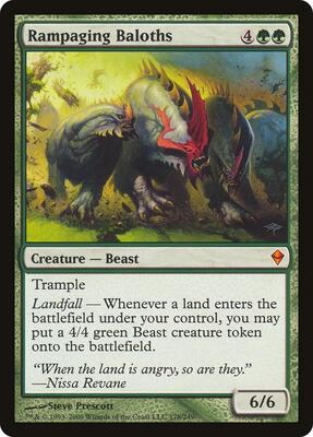 Rampaging Baloths (Zendikar) card from Oversize Cards