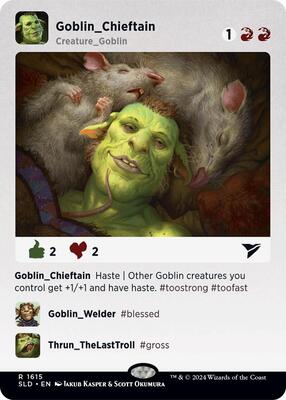 Goblin Chieftain (1615) card from Secret Lair Drop Series