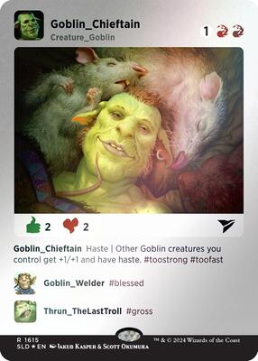 Goblin Chieftain (1615) (Rainbow Foil) card from Secret Lair Drop Series