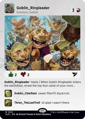 Goblin Ringleader card from Secret Lair Drop Series