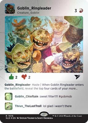 Goblin Ringleader (Rainbow Foil) card from Secret Lair Drop Series