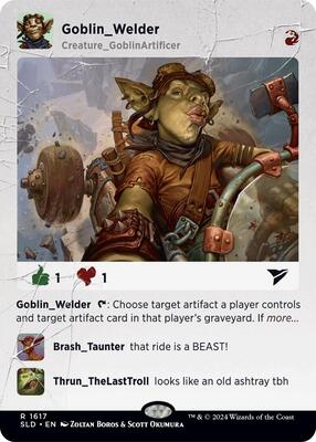 Goblin Welder card from Secret Lair Drop Series