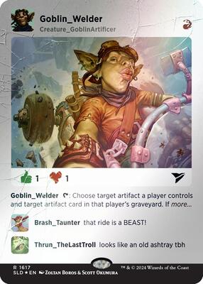 Goblin Welder (Rainbow Foil) card from Secret Lair Drop Series