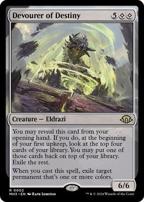 Devourer of Destiny card from Modern Horizons 3