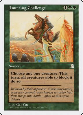 Taunting Challenge card from Portal Three Kingdoms