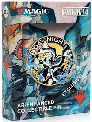 Bloomburrow - Pinfinity Friday Night Magic AR-Enhanced Pin + Commander Token (Jace) card from Bloomburrow