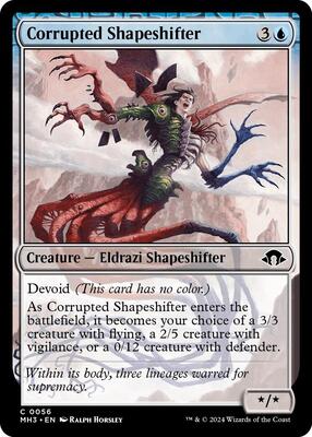 Corrupted Shapeshifter card from Modern Horizons 3