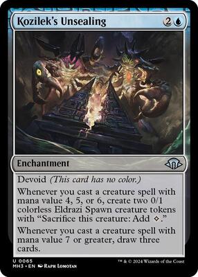 Kozilek's Unsealing card from Modern Horizons 3