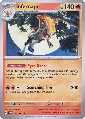 Infernape - 033/167 card from Deck Exclusives