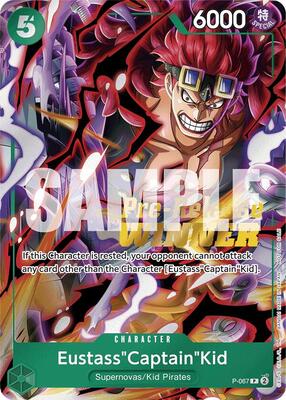 Eustass"Captain"Kid (OP-07 Pre-Release Tournament) [Winner] card from One Piece Promotion Cards