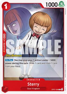 Sterry card from 500 Years in the Future Pre-Release Cards