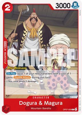 Dogura & Magura card from 500 Years in the Future Pre-Release Cards