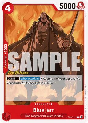 Bluejam card from 500 Years in the Future Pre-Release Cards