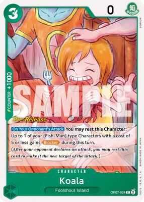 Koala card from 500 Years in the Future Pre-Release Cards