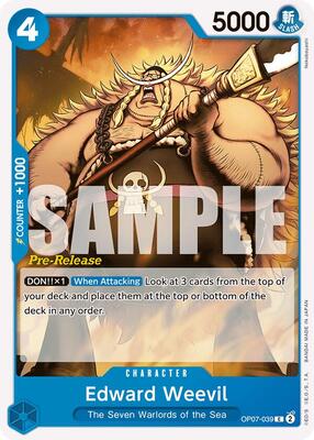 Edward Weevil card from 500 Years in the Future Pre-Release Cards
