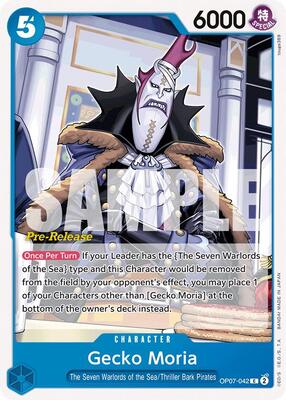 Gecko Moria (042) card from 500 Years in the Future Pre-Release Cards