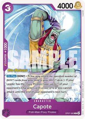 Capote card from 500 Years in the Future Pre-Release Cards