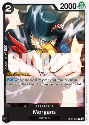 Morgans card from 500 Years in the Future Pre-Release Cards