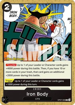 Iron Body card from 500 Years in the Future Pre-Release Cards