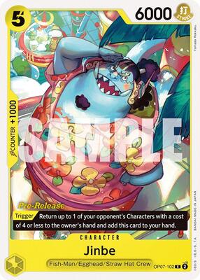 Jinbe (102) card from 500 Years in the Future Pre-Release Cards