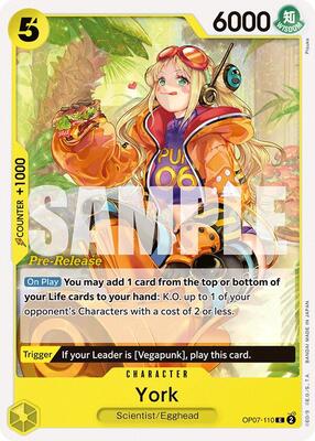 York card from 500 Years in the Future Pre-Release Cards
