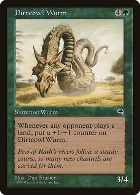 Dirtcowl Wurm card from Tempest