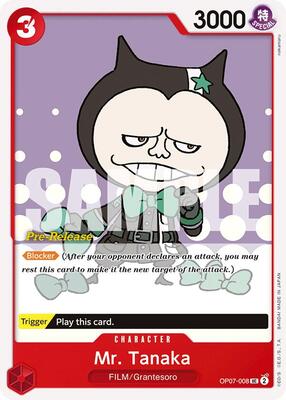 Mr. Tanaka card from 500 Years in the Future Pre-Release Cards