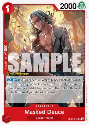 Masked Deuce card from 500 Years in the Future Pre-Release Cards