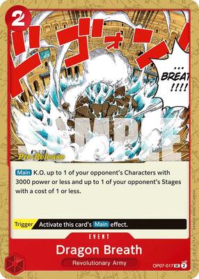 Dragon Breath card from 500 Years in the Future Pre-Release Cards