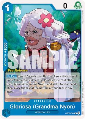 Gloriosa (Grandma Nyon) card from 500 Years in the Future Pre-Release Cards