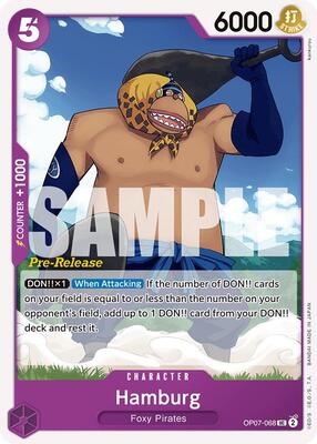 Hamburg card from 500 Years in the Future Pre-Release Cards