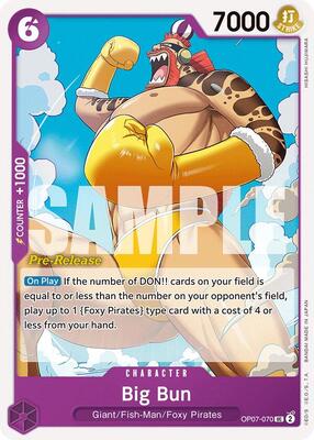 Big Bun card from 500 Years in the Future Pre-Release Cards