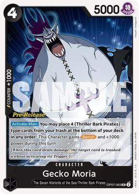 Gecko Moria (083) card from 500 Years in the Future Pre-Release Cards