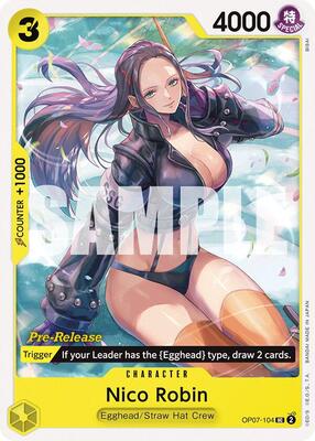 Nico Robin card from 500 Years in the Future Pre-Release Cards