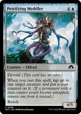 Petrifying Meddler card from Modern Horizons 3