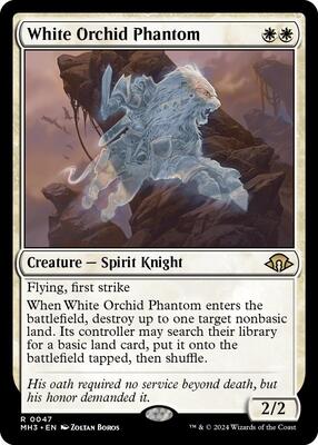 White Orchid Phantom card from Modern Horizons 3