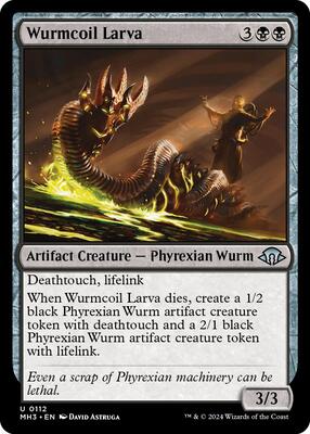 Wurmcoil Larva card from Modern Horizons 3