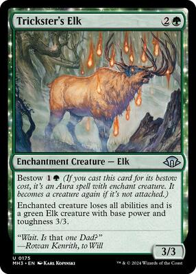 Trickster's Elk card from Modern Horizons 3