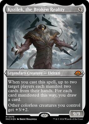 Kozilek, the Broken Reality (Foil Etched) card from Modern Horizons 3