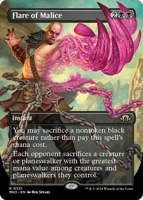 Flare of Malice (Borderless) card from Modern Horizons 3