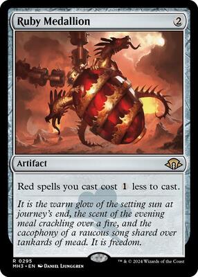 Ruby Medallion card from Modern Horizons 3