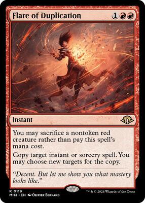 Flare of Duplication card from Modern Horizons 3